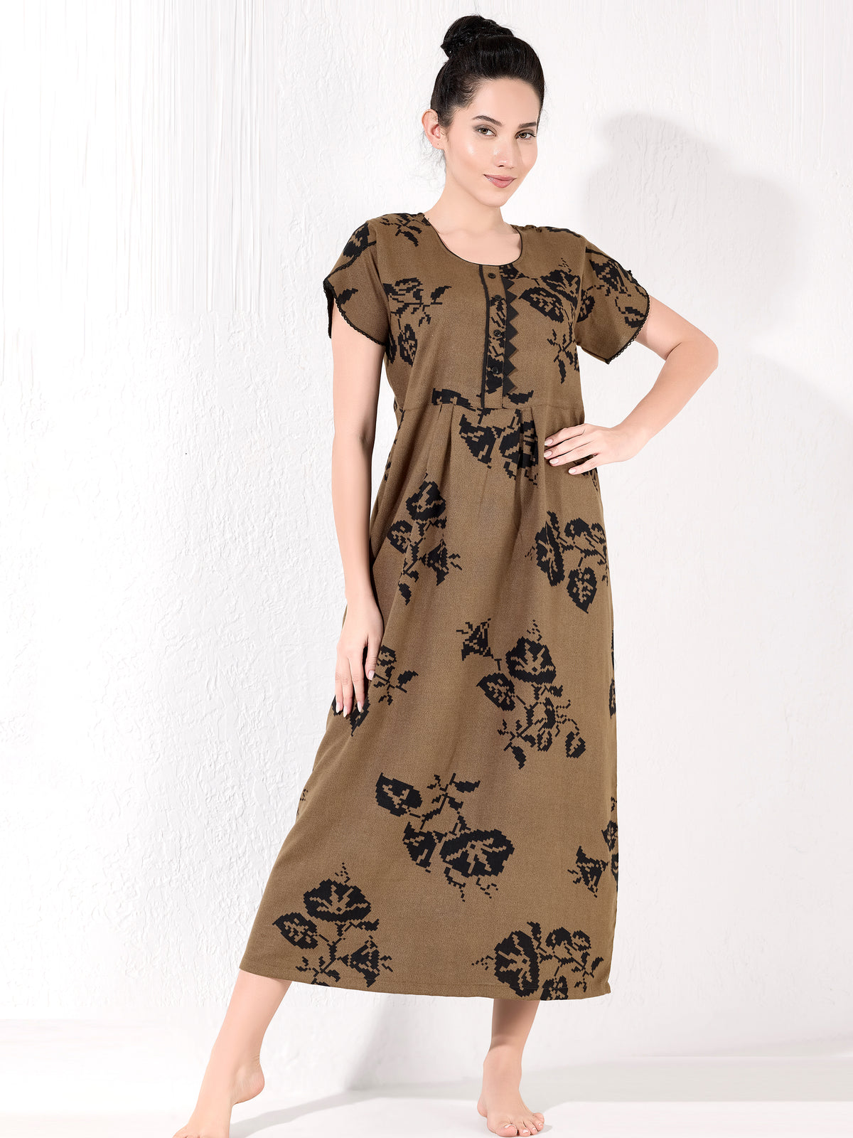 Alpine KURTHI Style Nighties| FancySleeve | Zipless Model | Updated Collection's for Stylish Women AK (H/S)