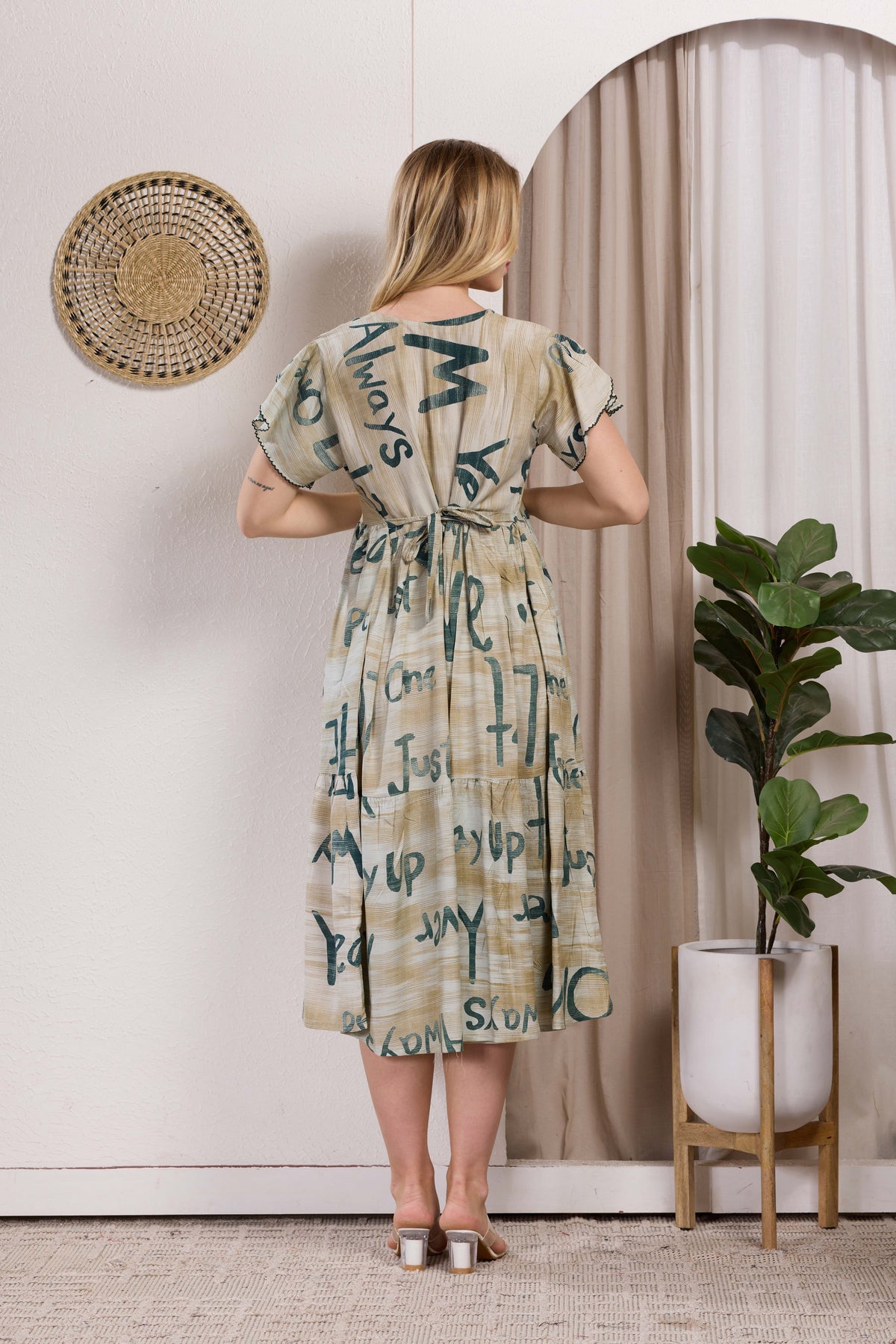 Rayon MAXI FROCK Model Nighties | Fancy Petal Sleeve | Fancy Neck & Side Pocket | Pleated Frock MAXI Style | Trendy Collection's for Stylish Women & Teenage Girl (PSG-H)