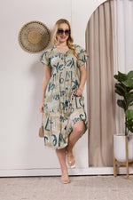 Rayon MAXI FROCK Model Nighties | Fancy Petal Sleeve | Fancy Neck & Side Pocket | Pleated Frock MAXI Style | Trendy Collection's for Stylish Women & Teenage Girl (PSG-H)