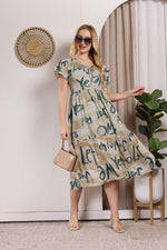 Rayon MAXI FROCK Model Nighties | Fancy Petal Sleeve | Fancy Neck & Side Pocket | Pleated Frock MAXI Style | Trendy Collection's for Stylish Women & Teenage Girl (PSG-H)