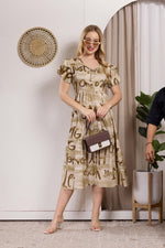 Rayon MAXI FROCK Model Nighties | Fancy Petal Sleeve | Fancy Neck & Side Pocket | Pleated Frock MAXI Style | Trendy Collection's for Stylish Women & Teenage Girl (PSG-H)