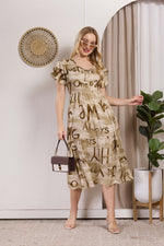 Rayon MAXI FROCK Model Nighties | Fancy Petal Sleeve | Fancy Neck & Side Pocket | Pleated Frock MAXI Style | Trendy Collection's for Stylish Women & Teenage Girl (PSG-H)