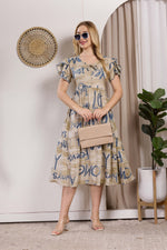 Rayon MAXI FROCK Model Nighties | Fancy Petal Sleeve | Fancy Neck & Side Pocket | Pleated Frock MAXI Style | Trendy Collection's for Stylish Women & Teenage Girl (PSG-H)