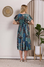 Rayon MAXI FROCK Model Nighties | Fancy Petal Sleeve | Fancy Neck & Side Pocket | Pleated Frock MAXI Style | Trendy Collection's for Stylish Women & Teenage Girl (PSG-H)