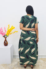 MANGAI New Regular Fit Cotton Printed Nighties - All Over Printed Stylish Nightwear for Stylish Women | Side Cut Pocket | Beautiful Nighties for Stylish Women's | Colourful Printed Cotton Nighties (SLB)