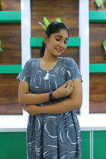 ALPINE Free Size Smocking Nighty | Beautiful Pleated Design | Side Pocket | Elastic Stretchable Model | Stylish Nighty for Trendy Women's(ALS-FS)