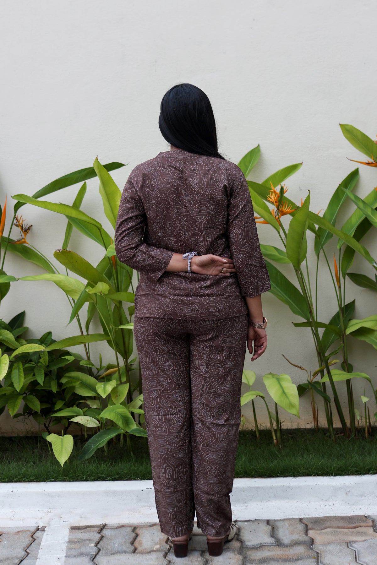 New MANGAI Stylish Rayon Cord Set Night Suits for all Stylish Women's | Long Sleeve with Size Pocket Beautiful all Over Printed Elastic Waist Top & Bottom Cord Set your Perfect Nightwear Companion (MRNS)