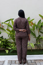 New MANGAI Stylish Rayon Cord Set Night Suits for all Stylish Women's | Long Sleeve with Size Pocket Beautiful all Over Printed Elastic Waist Top & Bottom Cord Set your Perfect Nightwear Companion (MRNS)