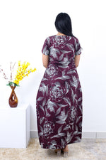 MANGAI New Regular Fit Cotton Printed Nighties - All Over Printed Stylish Nightwear for Stylish Women | Side Cut Pocket | Beautiful Nighties for Stylish Women's | Colourful Printed Cotton Nighties (SLB)