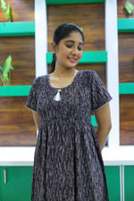 ALPINE Free Size Smocking Nighty | Beautiful Pleated Design | Side Pocket | Elastic Stretchable Model | Stylish Nighty for Trendy Women's(ALS-FS)