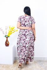 MANGAI New Regular Fit Cotton Printed Nighties - All Over Printed Stylish Nightwear for Stylish Women | Side Cut Pocket | Beautiful Nighties for Stylish Women's | Colourful Printed Cotton Nighties (SLB)