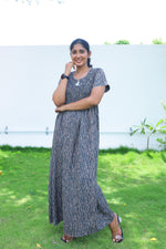 ALPINE Free Size Smocking Nighty | Beautiful Pleated Design | Side Pocket | Elastic Stretchable Model | Stylish Nighty for Trendy Women's(ALS-FS)