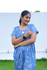 ALPINE Free Size Smocking Nighty | Beautiful Pleated Design | Side Pocket | Elastic Stretchable Model | Stylish Nighty for Trendy Women's(ALS-FS)