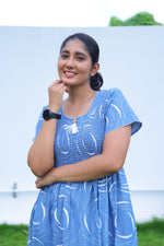 ALPINE Free Size Smocking Nighty | Beautiful Pleated Design | Side Pocket | Elastic Stretchable Model | Stylish Nighty for Trendy Women's(ALS-FS)