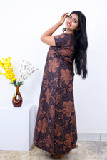 MANGAI New Regular Fit Cotton Printed Nighties - All Over Printed Stylish Nightwear for Stylish Women | Side Cut Pocket | Beautiful Nighties for Stylish Women's | Colourful Printed Cotton Nighties (SLB)