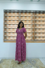 ALPINE Free Size Smocking Nighty | Beautiful Pleated Design | Side Pocket | Elastic Stretchable Model | Stylish Nighty for Trendy Women's(ALS-FS)