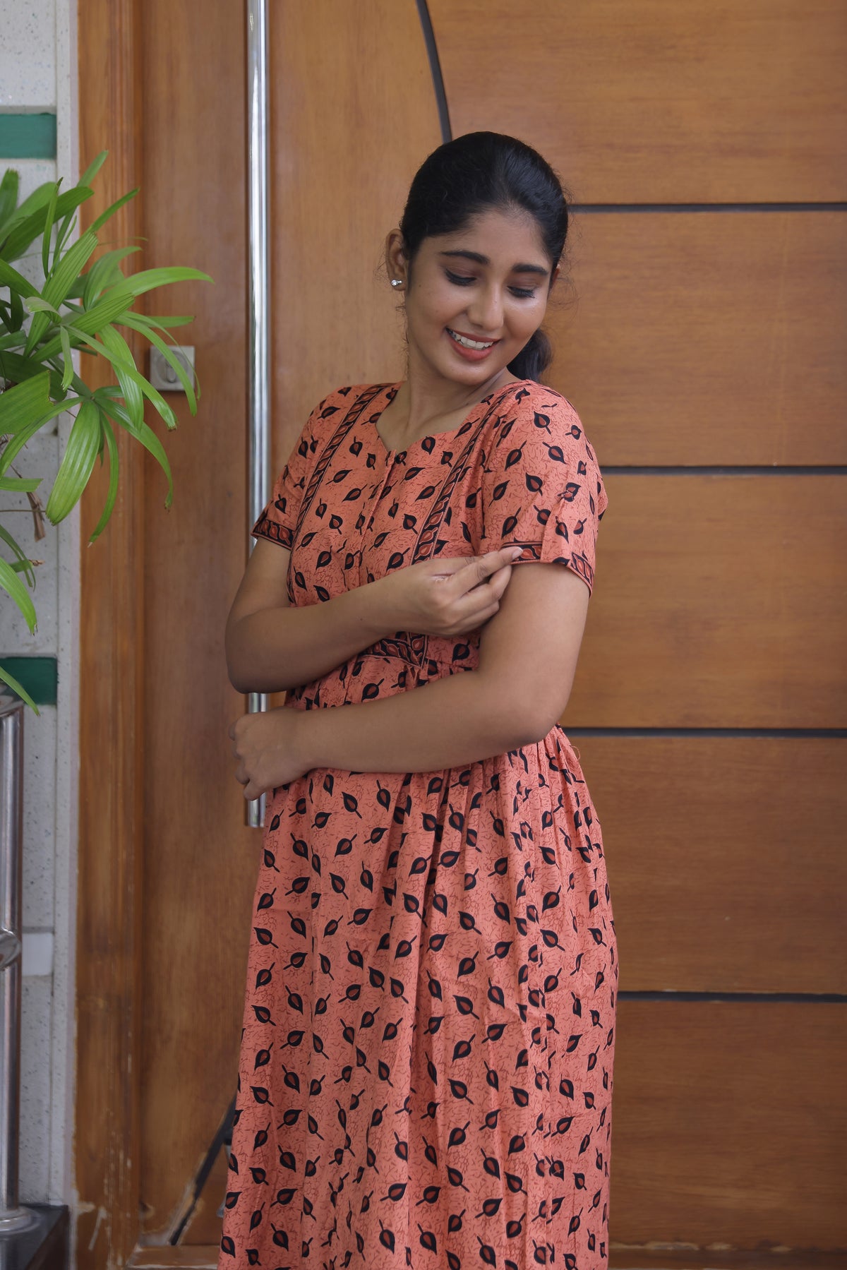 Cotton FROCK Model Casual Wear Nighties | Stylish Pleated Frock Style | Multipurpose Nighties | Pregnancy Wear | Pleated Model | Stylish Nighties for Stylish Women (MW)