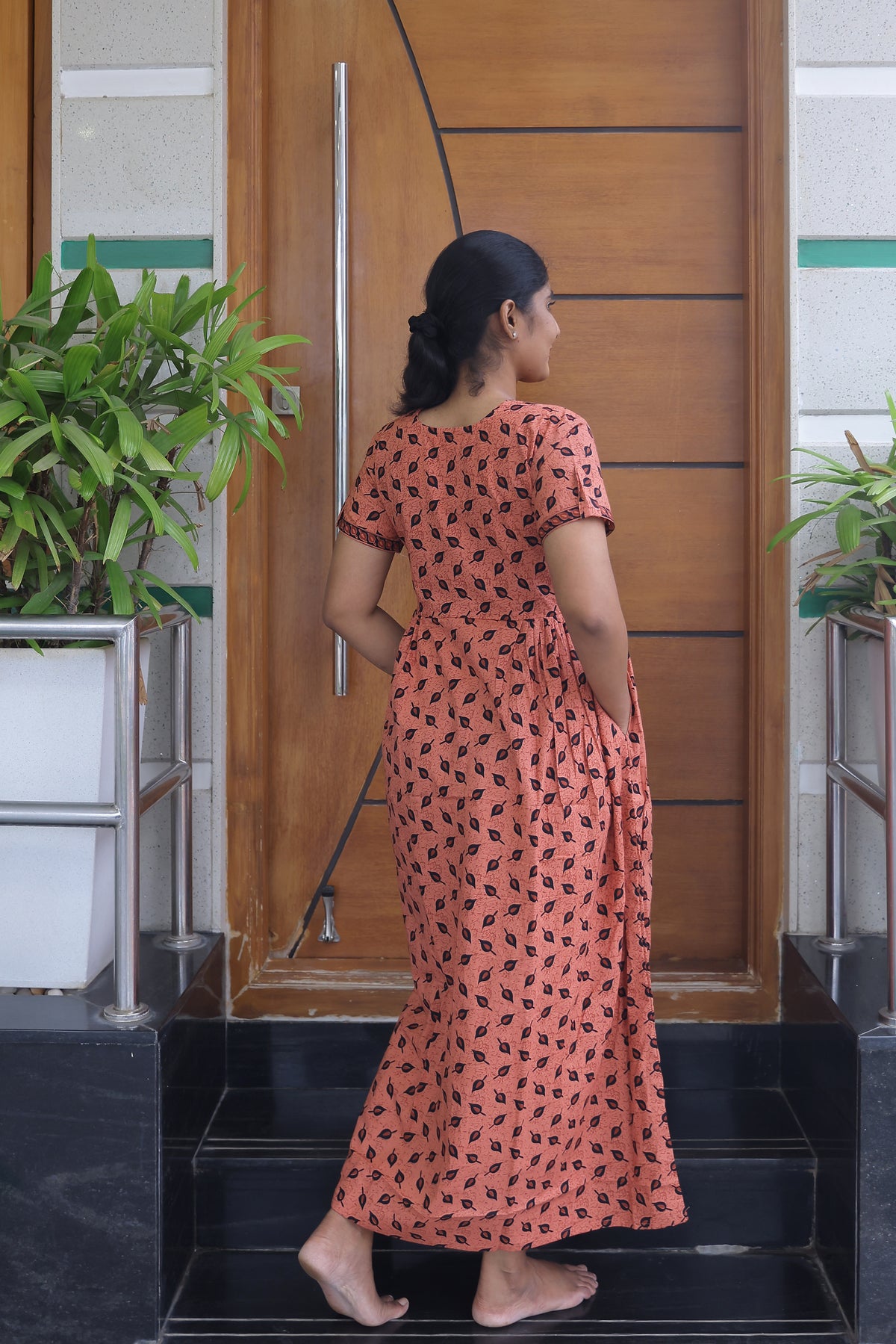 Cotton FROCK Model Casual Wear Nighties | Stylish Pleated Frock Style | Multipurpose Nighties | Pregnancy Wear | Pleated Model | Stylish Nighties for Stylish Women (MW)