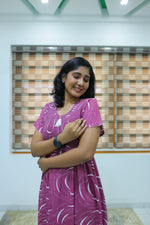 ALPINE Free Size Smocking Nighty | Beautiful Pleated Design | Side Pocket | Elastic Stretchable Model | Stylish Nighty for Trendy Women's(ALS-FS)