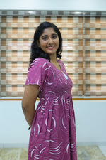 ALPINE Free Size Smocking Nighty | Beautiful Pleated Design | Side Pocket | Elastic Stretchable Model | Stylish Nighty for Trendy Women's(ALS-FS)