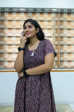 ALPINE Free Size Smocking Nighty | Beautiful Pleated Design | Side Pocket | Elastic Stretchable Model | Stylish Nighty for Trendy Women's(ALS-FS)