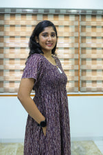 ALPINE Free Size Smocking Nighty | Beautiful Pleated Design | Side Pocket | Elastic Stretchable Model | Stylish Nighty for Trendy Women's(ALS-FS)