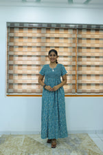 ALPINE Free Size Smocking Nighty | Beautiful Pleated Design | Side Pocket | Elastic Stretchable Model | Stylish Nighty for Trendy Women's(ALS-FS)