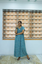 ALPINE Free Size Smocking Nighty | Beautiful Pleated Design | Side Pocket | Elastic Stretchable Model | Stylish Nighty for Trendy Women's(ALS-FS)