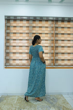 ALPINE Free Size Smocking Nighty | Beautiful Pleated Design | Side Pocket | Elastic Stretchable Model | Stylish Nighty for Trendy Women's(ALS-FS)