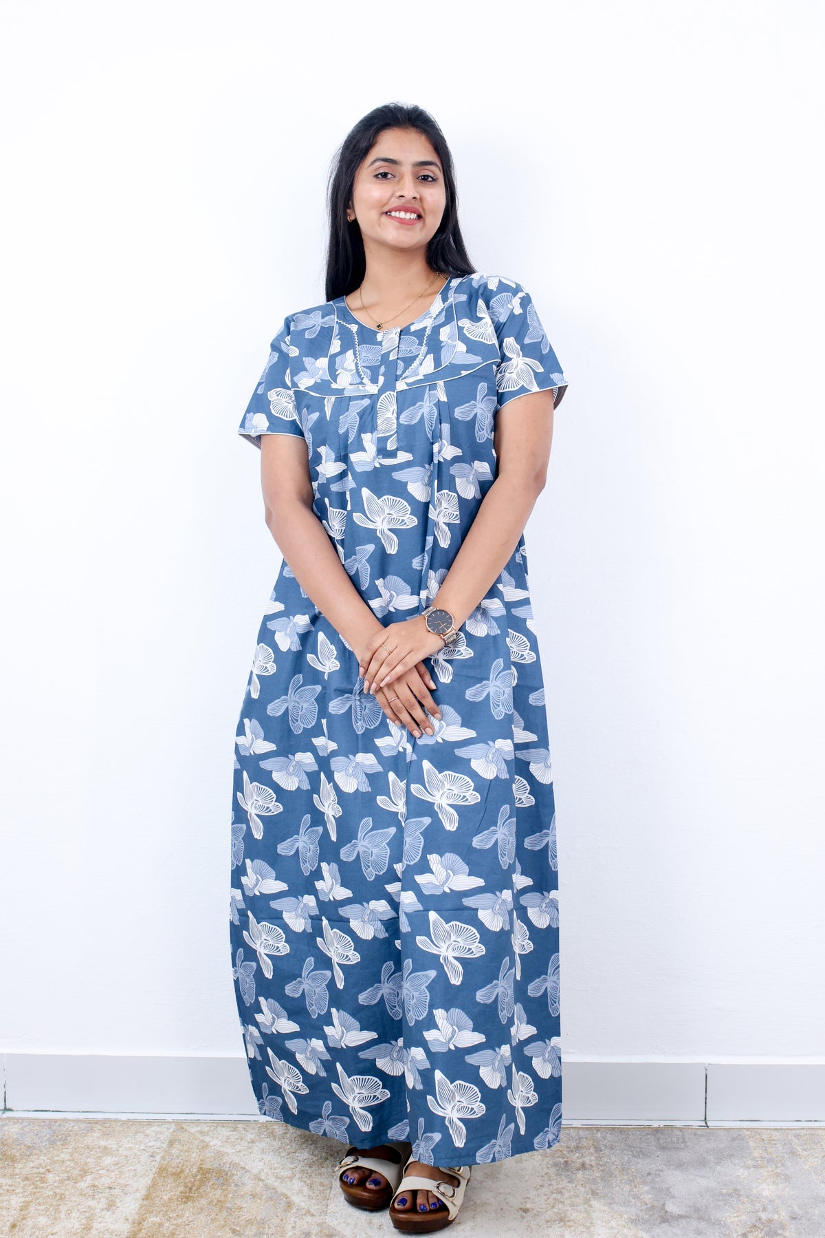 New Regular Fit Cotton Printed Nighties