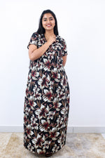 Regular Fit Cotton Printed Pleated Nighties
