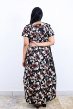 MANGAI Premium Cotton Printed Pleated Model Half Sleeve 3XL Size Nighties - Fancy Neck | With Side Pocket |Shrinkage Free Nighties | Trendy Collection's for Stylish Women's (3PZZ)