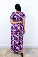 MANGAI Cotton Printed Pleated Nighties - All Over Printed Stylish Nighties | Side Cut Pocket | Front Open Zipper Type | Beautiful Nighties for Stylish Women's (SLB-P)