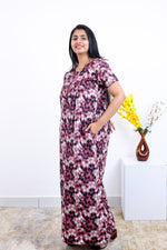 MANGAI Premium Cotton Printed Pleated Model Half Sleeve 3XL Size Nighties - Fancy Neck | With Side Pocket |Shrinkage Free Nighties | Trendy Collection's for Stylish Women's (3PZZ)