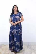 Stylish Alpine 3 Layer Frock Model Nighties| Fancy Sleeves & Neck Pattern| Side Pocket with Back Tie Rope | Perfect Nightwear Trendy Women's (AFK)