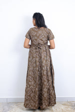 Stylish Alpine 3 Layer Frock Model Nighties| Fancy Sleeves & Neck Pattern| Side Pocket with Back Tie Rope | Perfect Nightwear Trendy Women's (AFK)