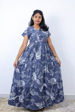 Stylish Alpine 3 Layer Frock Model Nighties| Fancy Sleeves & Neck Pattern| Side Pocket with Back Tie Rope | Perfect Nightwear Trendy Women's (AFK)