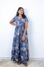 Stylish Alpine 3 Layer Frock Model Nighties| Fancy Sleeves & Neck Pattern| Side Pocket with Back Tie Rope | Perfect Nightwear Trendy Women's (AFK)