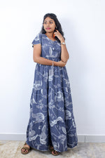 Stylish Alpine 3 Layer Frock Model Nighties| Fancy Sleeves & Neck Pattern| Side Pocket with Back Tie Rope | Perfect Nightwear Trendy Women's (AFK)