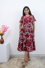 MANGAI new Premium Alpine MAXI Frock Nightgown's for Trending Collection's | Side Pocket with Back Tie Rope | Fancy Petal Sleeve's | Stylish Nightwear for Stylish Woman & Teenage Girl's  (MAL)