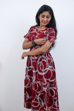 MANGAI new Premium Alpine MAXI Frock Nightgown's for Trending Collection's | Side Pocket with Back Tie Rope | Fancy Petal Sleeve's | Stylish Nightwear for Stylish Woman & Teenage Girl's  (MAL)