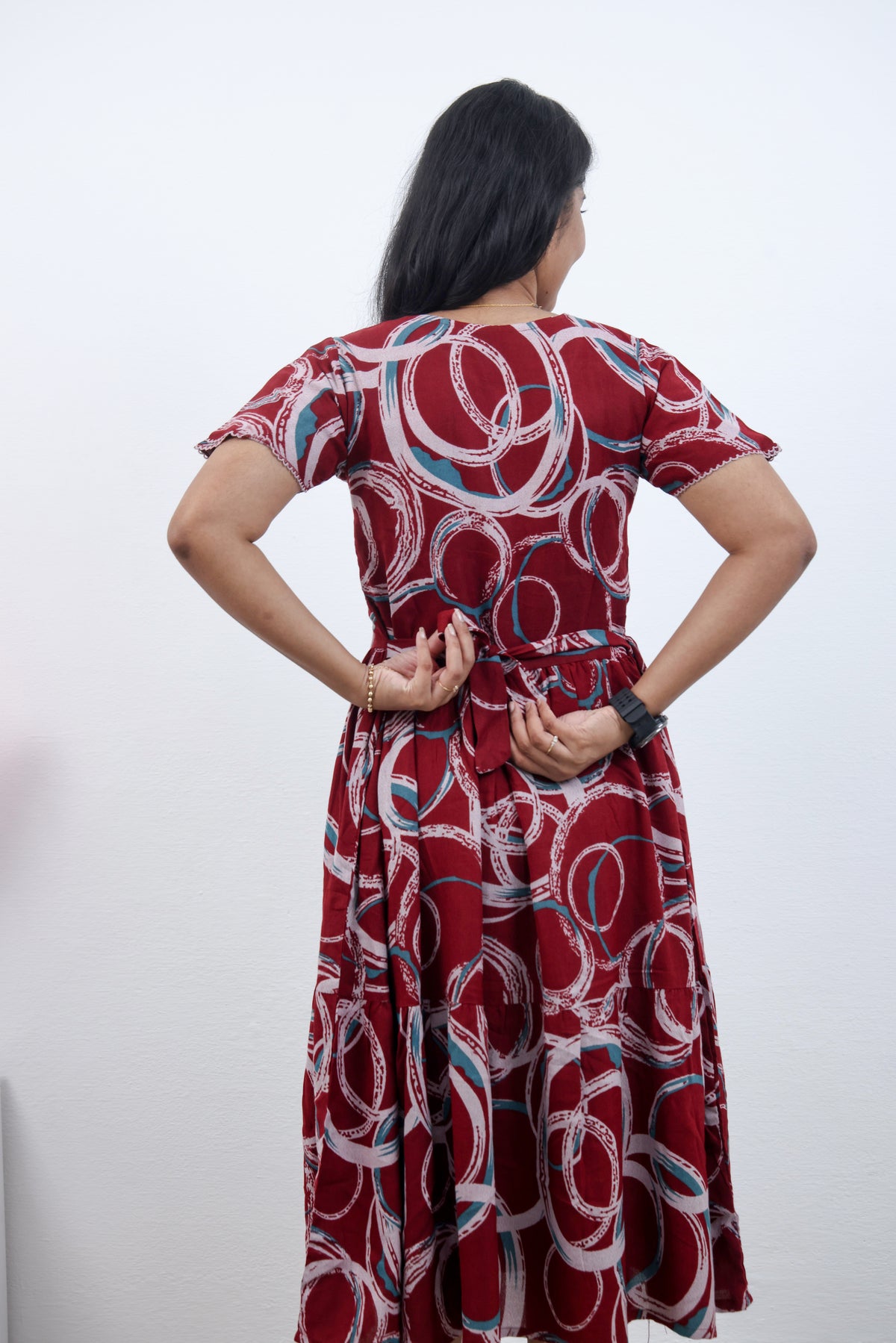 MANGAI new Premium Alpine MAXI Frock Nightgown's for Trending Collection's | Side Pocket with Back Tie Rope | Fancy Petal Sleeve's | Stylish Nightwear for Stylish Woman & Teenage Girl's  (MAL)