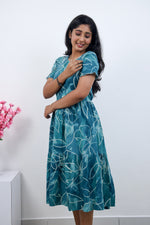 MANGAI new Premium Alpine MAXI Frock Nightgown's for Trending Collection's | Side Pocket with Back Tie Rope | Fancy Petal Sleeve's | Stylish Nightwear for Stylish Woman & Teenage Girl's  (MAL)