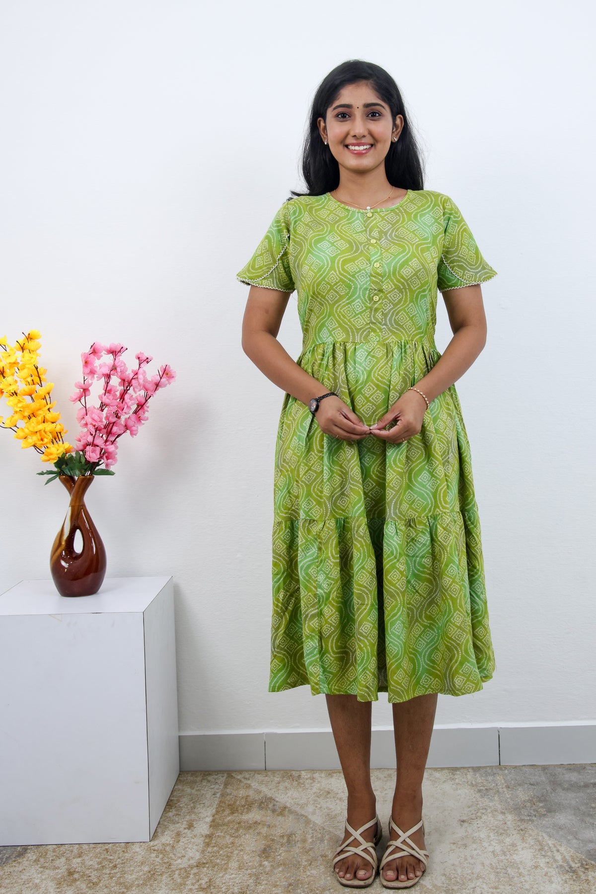 MANGAI new Premium Alpine MAXI Frock Nightgown's for Trending Collection's | Side Pocket with Back Tie Rope | Fancy Petal Sleeve's | Stylish Nightwear for Stylish Woman & Teenage Girl's  (MAL)