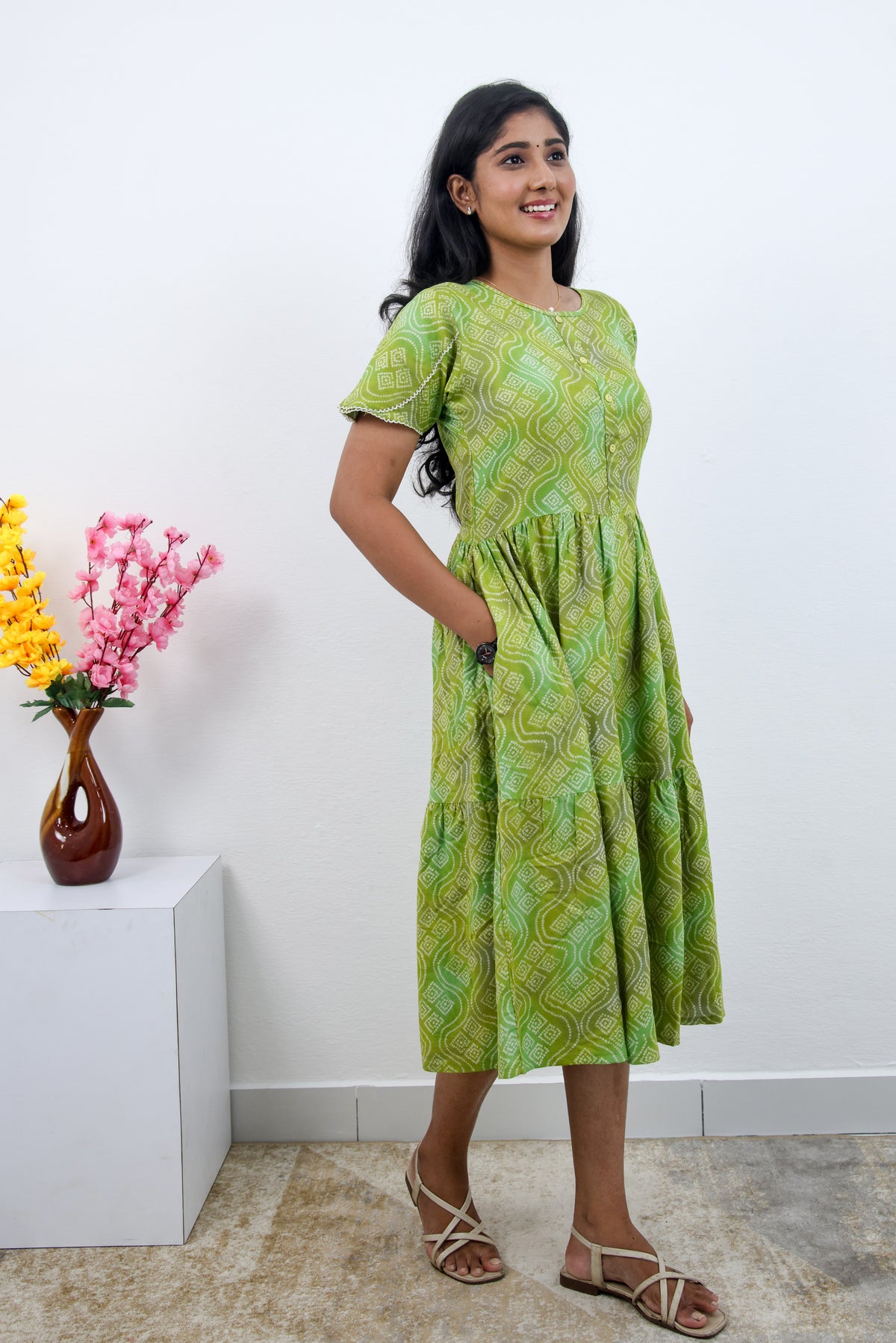 MANGAI new Premium Alpine MAXI Frock Nightgown's for Trending Collection's | Side Pocket with Back Tie Rope | Fancy Petal Sleeve's | Stylish Nightwear for Stylish Woman & Teenage Girl's  (MAL)