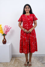 MANGAI new Premium Alpine MAXI Frock Nightgown's for Trending Collection's | Side Pocket with Back Tie Rope | Fancy Petal Sleeve's | Stylish Nightwear for Stylish Woman & Teenage Girl's  (MAL)