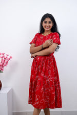 MANGAI new Premium Alpine MAXI Frock Nightgown's for Trending Collection's | Side Pocket with Back Tie Rope | Fancy Petal Sleeve's | Stylish Nightwear for Stylish Woman & Teenage Girl's  (MAL)