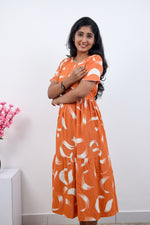 MANGAI new Premium Alpine MAXI Frock Nightgown's for Trending Collection's | Side Pocket with Back Tie Rope | Fancy Petal Sleeve's | Stylish Nightwear for Stylish Woman & Teenage Girl's  (MAL)