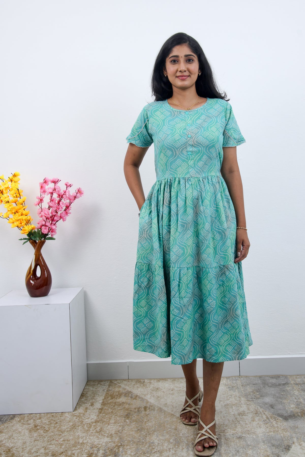 MANGAI new Premium Alpine MAXI Frock Nightgown's for Trending Collection's | Side Pocket with Back Tie Rope | Fancy Petal Sleeve's | Stylish Nightwear for Stylish Woman & Teenage Girl's  (MAL)