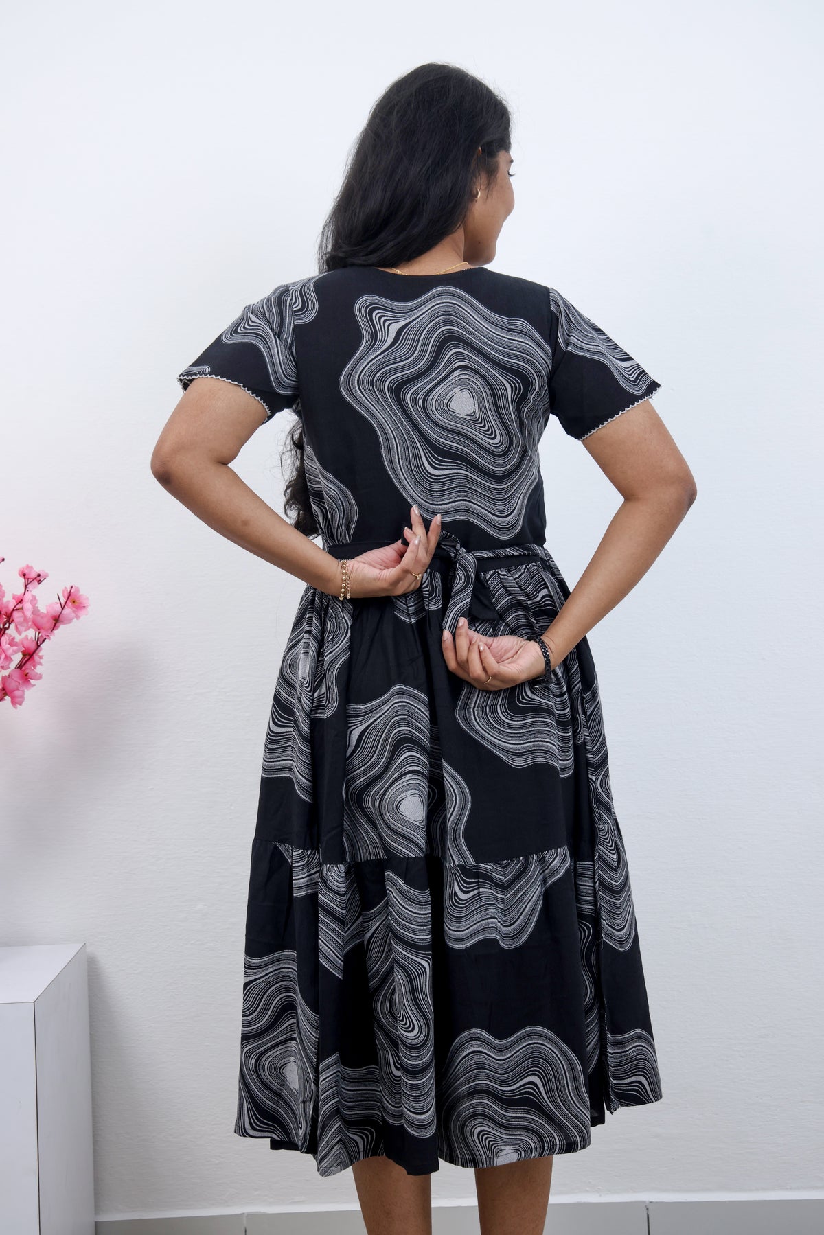 MANGAI new Premium Alpine MAXI Frock Nightgown's for Trending Collection's | Side Pocket with Back Tie Rope | Fancy Petal Sleeve's | Stylish Nightwear for Stylish Woman & Teenage Girl's  (MAL)